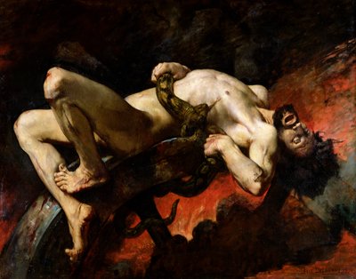 Ixion jeté dans les Enfers, 1876 - Jules Elie Delaunay