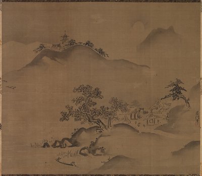 Paysage chinois - Kano Chikanobu