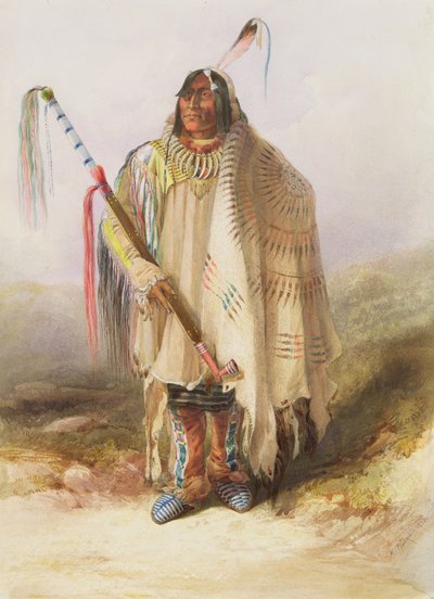 Pehriska-Ruhpa, guerrier Hidatsa - Karl Bodmer