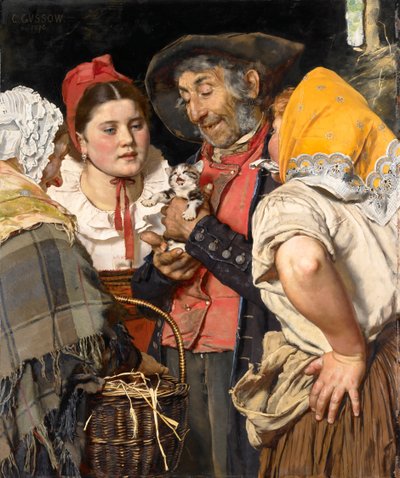 Le trésor du vieil homme (Das Kätzchen) - Karl Gussow