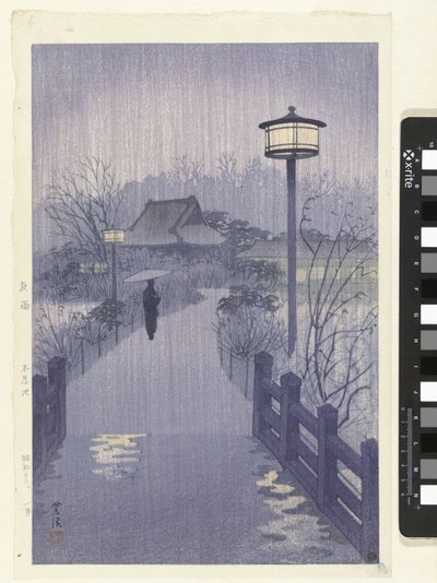 Pluie du soir au lac Shinobazu - Kasamatsu Shirô