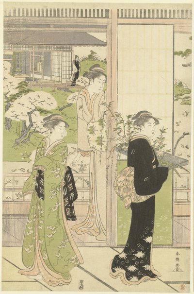 Préparatifs pour la fête des poupées - Katsukawa Shuncho