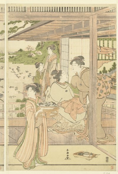 Préparatifs pour la fête des poupées - Katsukawa Shuncho