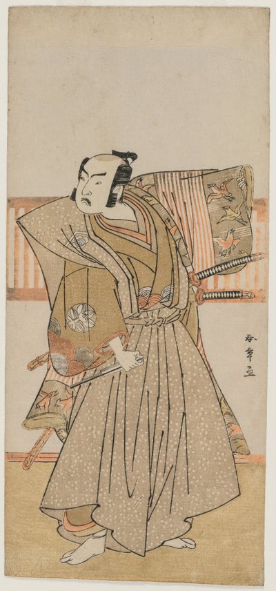 Ichimura Uzaemon IX en Soga no Juro - Katsukawa Shunsho