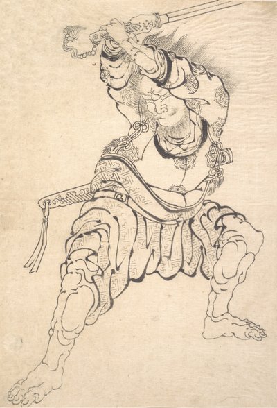 Un Guerrier - Katsushika Hokusai