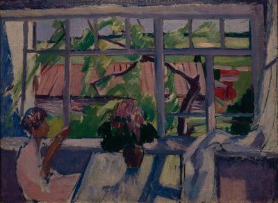 Sur la terrasse, 1929 - Konstantin Nikolayevich Istomin