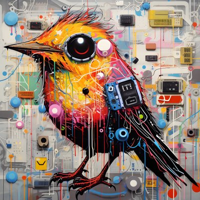 Graffiti oiseau 2 - Kurt Heppke