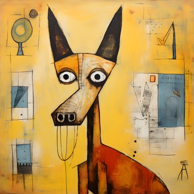 chien jaune 3 - Kurt Heppke