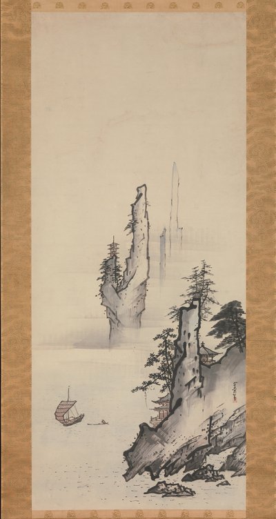 Paysage, XVIIe siècle - Kusumi Morikage