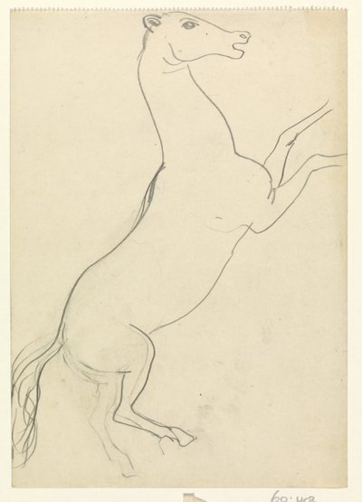 Cheval cabré sans crinière - Leo Gestel