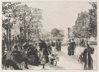 Jardins des Tuileries - Leon Augustin Lhermitte