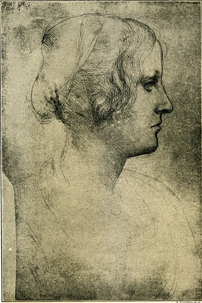 Profil de tête féminine - Leonardo da Vinci