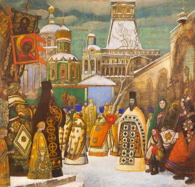 Procession de Pâques - Leonid Mikhaylovich Brailovsky