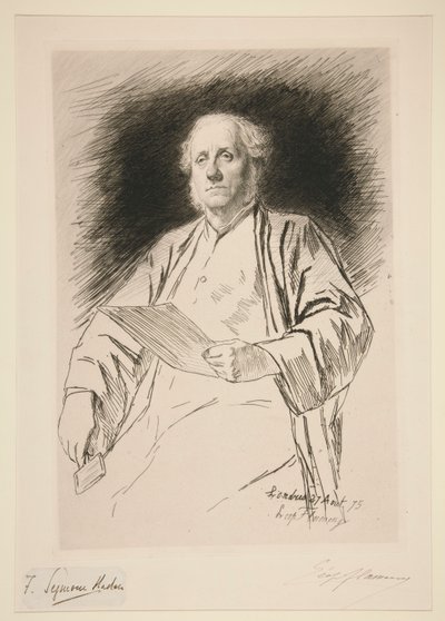 Portrait de Seymour Haden - Leopold Flameng