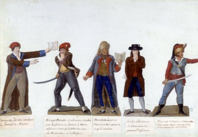 Personnages en carton de la Révolution française - Lesueur Brothers