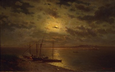 Nuit au clair de lune, années 1870 - Lev Lyvovich Kamenev