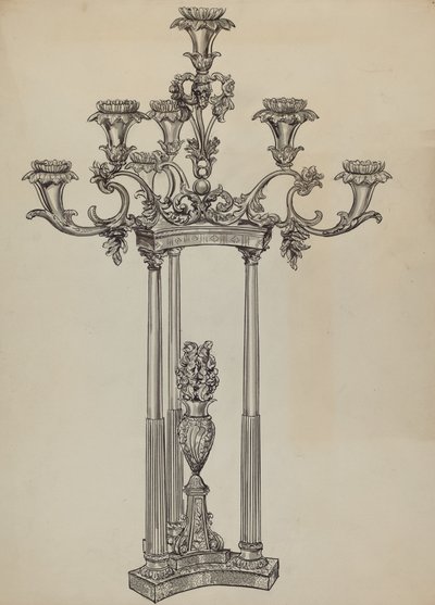 Chandelier, vers 1936 - Lillian Causey