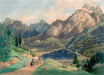 Lac des cygnes près de Füssen - Lorenzo Quaglio