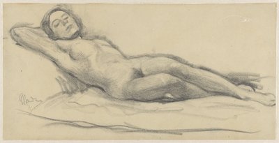 Femme nue allongée - Louis Goudman