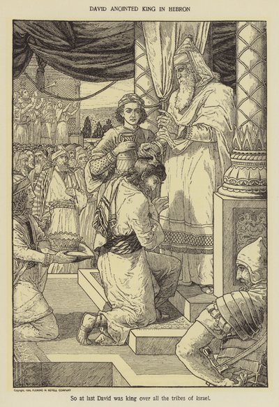 David oint roi à Hébron - Louis John Rhead