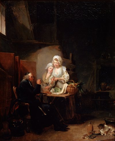 Un vieux curé, fin des années 1780 - Louis Leopold Boilly