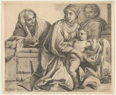 La Sainte Famille avec Sainte Anne - Louis Testelin