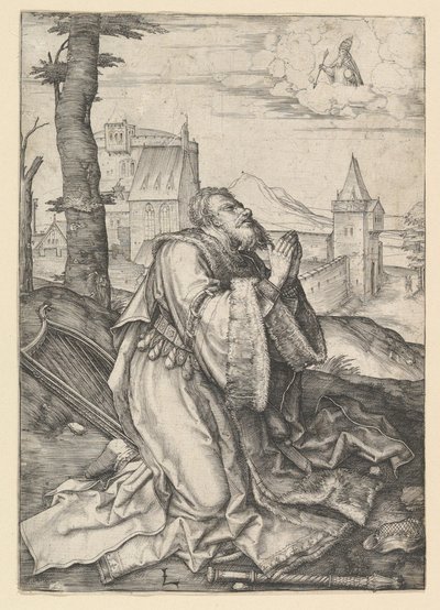 David priant, vers 1507 - Lucas van Leyden