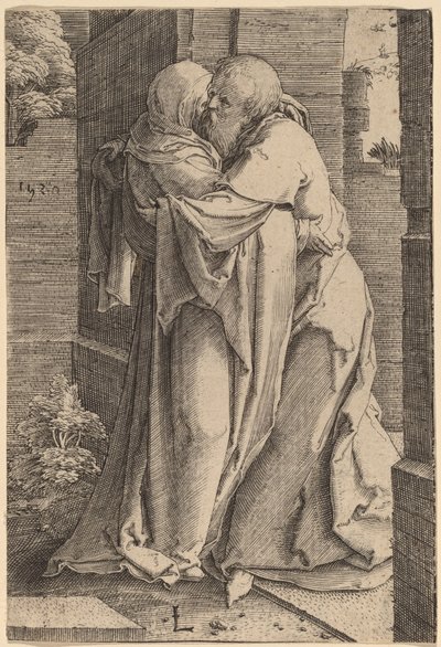 Saint Joachim embrassant Sainte Anne - Lucas van Leyden