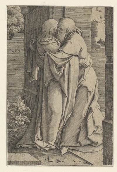 Saint Joachim embrassant Sainte Anne, 1520 - Lucas van Leyden