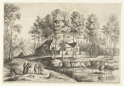 Vue du monastère des Capucins à Tervuren - Lucas van Uden