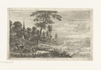 Paysage avec un berger - Lucas van Uden