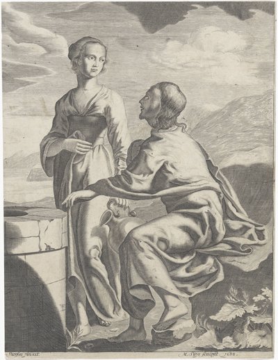 Christ et la femme samaritaine - M. Suys