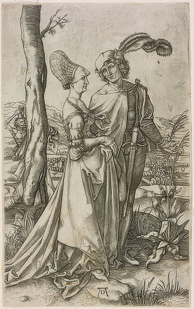 La promenade - Marcantonio Raimondi