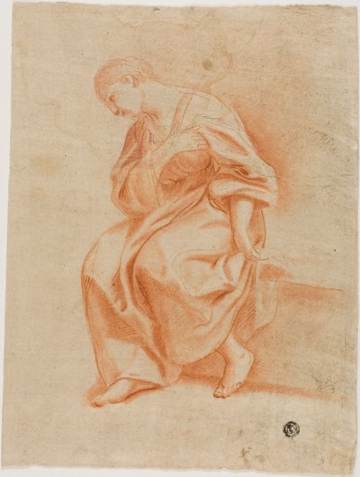 Femme assise de profil - Marcantonio Franceschini