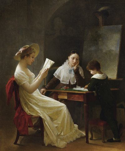 Un jeune dessinateur, vers 1820 - Marguerite Gerard