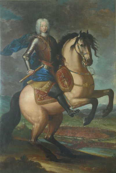 Portrait équestre de Charles-Emmanuel III - Maria Giovanna Clementi