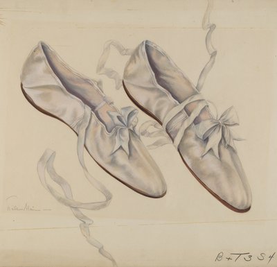 Chaussons de marche, vers 1936 - Marie Alain