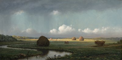 Averse soudaine, marais de Newbury - Martin Johnson Heade