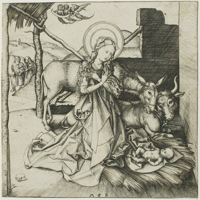 La Nativité, de la Vie du Christ - Martin Schongauer