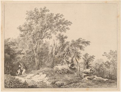 Paysage avec arbre brisé - Martin von Molitor