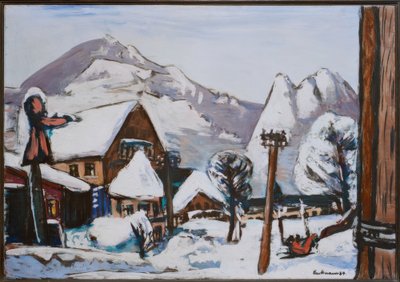 Paysage enneigé à Garmisch - Max Beckmann