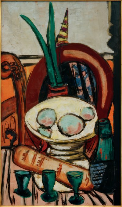 Nature morte avec verres verts - Max Beckmann