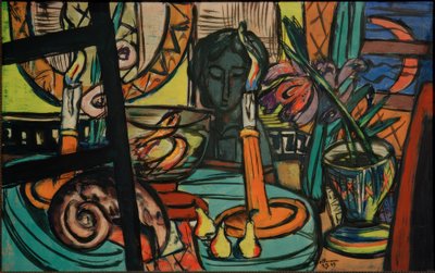 Nature morte avec plastique noir - Max Beckmann