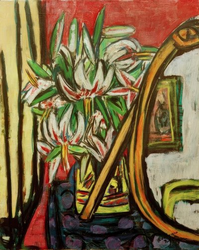 Nature morte avec miroir et lis martagon - Max Beckmann