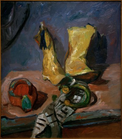 Nature morte avec bottes jaunes - Max Beckmann