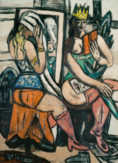 Deux actrices dans la loge - Max Beckmann