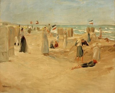 Sur la plage de Noordwijk - Max Liebermann