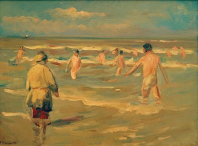 Garçons se baignant - Max Liebermann