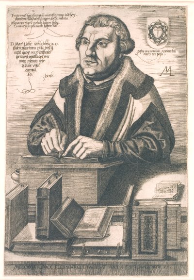 Portrait de Martin Luther - Melchior Lorck