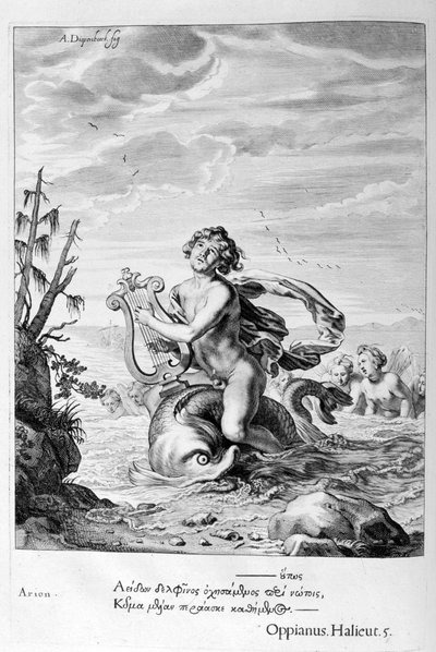 Arion sauvé par un dauphin, 1655 - Michel de Marolles